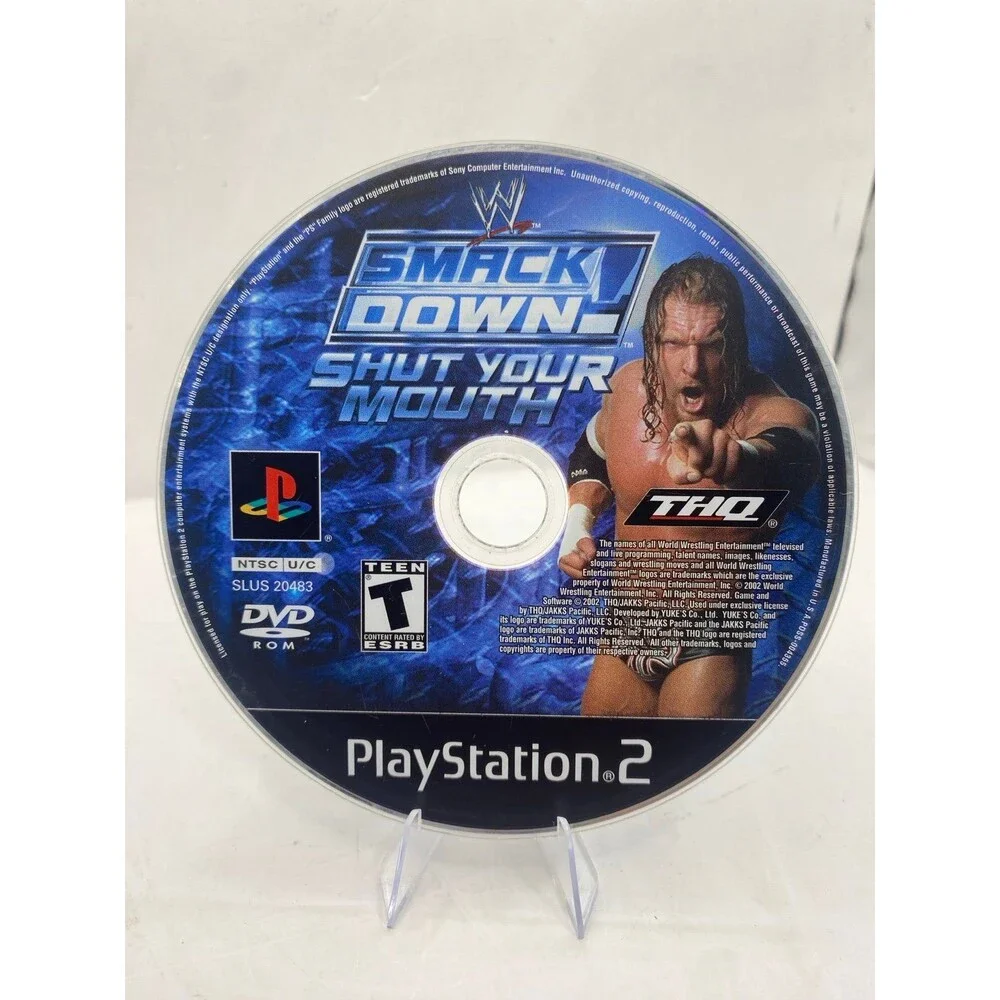 WWE SmackDown Shut Your Mouth (Sony PlayStation 2, 2002) PS2 Disc only